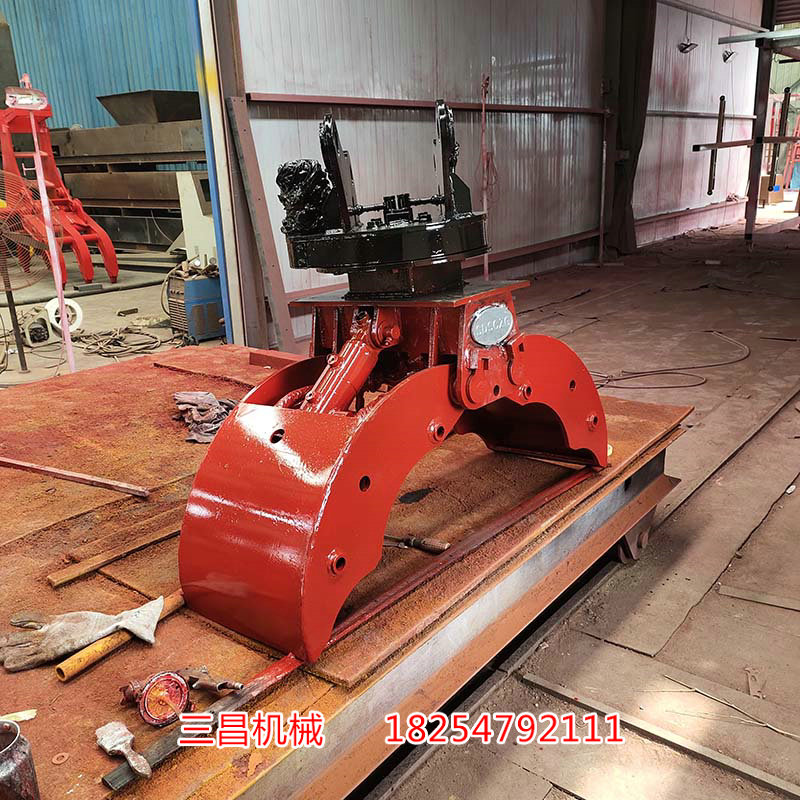 用普通挖掘機(jī)改裝成抓鋼機(jī)