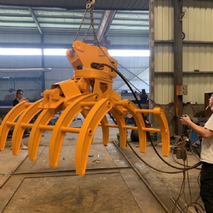 挖機(jī)草捆抓